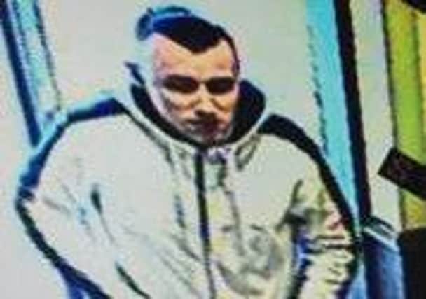 CCTV image of attempted robbery suspect in Kirkcaldy