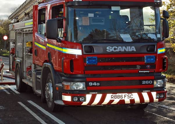 Firefighters tackled a fire on East Lomond on Wednesday afternoon