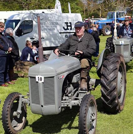 Alan Stewart, of Wellfield, Gateside, with his vintage tractor.