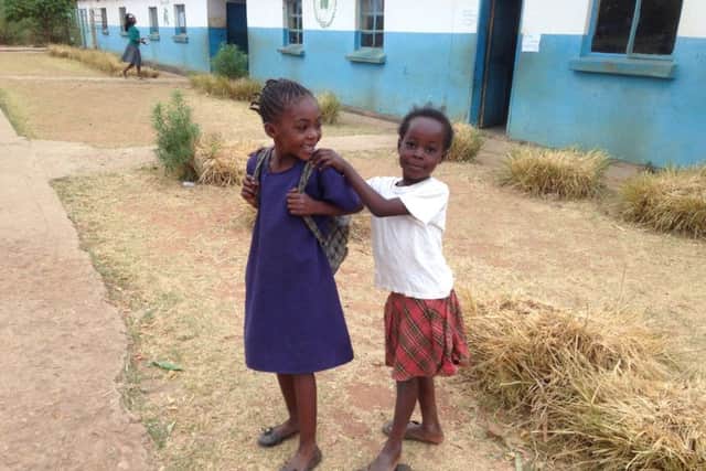 Two of the pupils at Zazemba School.