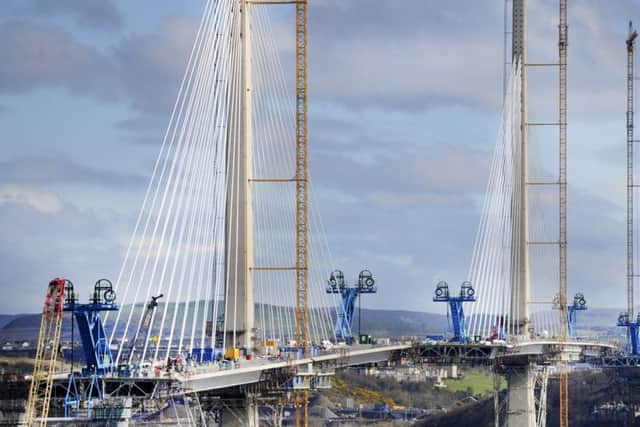 The new Queensferry Crossing. Pic: Alan Murray.