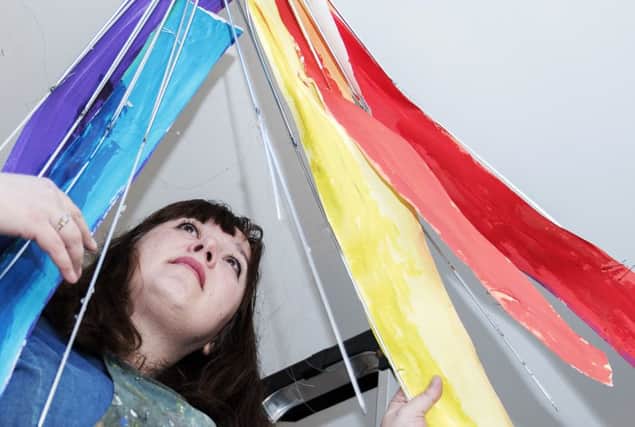 Juliana Capes, who's creating a colourful installation at Cupar Arts Festival from unwanted umbrellas