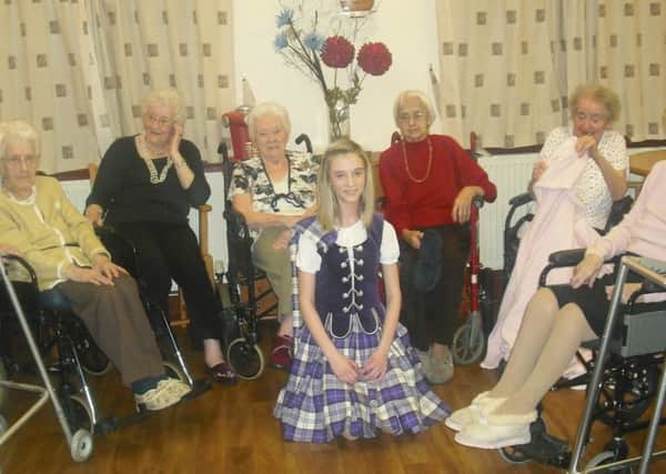 Leven Rotary Club's Young Citizen of the Year 2015  Lisa Whyte, who, among her many accomplishments and voltuntary roles, dances for residents in local care homes.