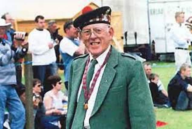 The late John Hendry, stalwart of Cupar Highland Games