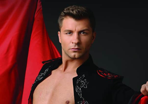 Dancer Pasha Kovalev brings his latest show to Rothes Halls this weekend.  Below, Roy Chubby Brown plays the Alhambra in Dunfermline in November.