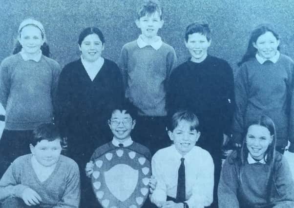 Capshard Primary School won the Fife Primary Schools badminton Championship in February 1996.