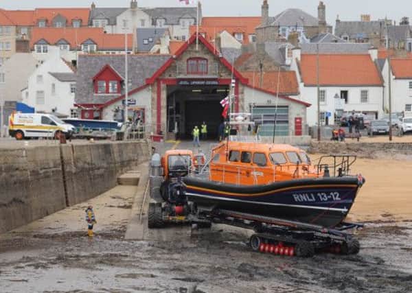 The Shannon class lifeboat undergoing trials at Anstruther. (Picture: RNLI.)