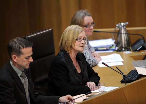 Tricia Marwick, in her role  as Presiding Officer