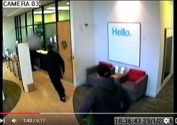 A still of the CCTV released by Police Scotland as part of on-going investigation. Copyright Police Scotland.