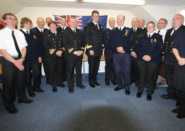 Charlie Ball, head of Coastal Operations at HM Coastguard presented Martin Barkla with Long Service and Good Conduct Medal on Tuesday, June 14 for 30 years service with St Andrews Coastguard.