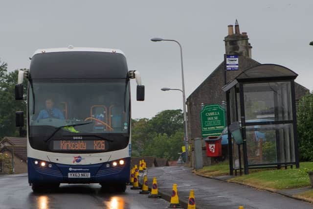 The X26 is the last remaining bus service in Auchtertool