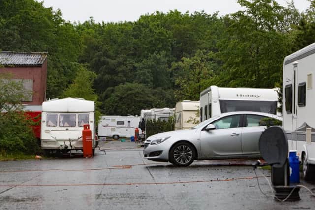 A 30-vehicle strong traveller camp in Whitehill Industrial Estate in Glenrothes is the cause for concern among business owners.