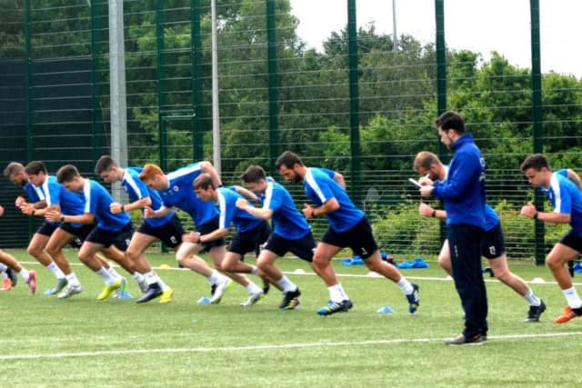 The players are put through the dreaded bleep test