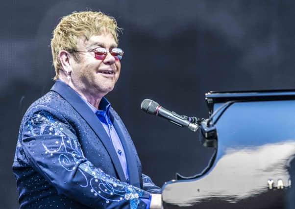 Elton John at Meadowbank (Pic: Callum Buchan)