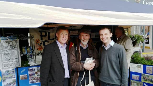 Falkland Festival 2016 - Willie Rennie MSP (left) and Stephen Gethins MP (right) were there on the day