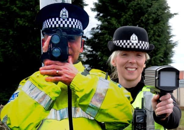 Pop-Up Bob (left) - a fibreglass bobby - will be warning drivers in Wemyss this summer., PC lorraine King (right)