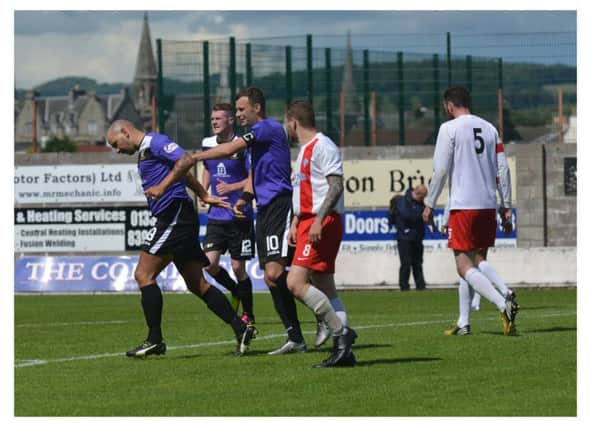 Paul McManus helped himself to another goal after his double on Saturday. Pic by G McLuskie.