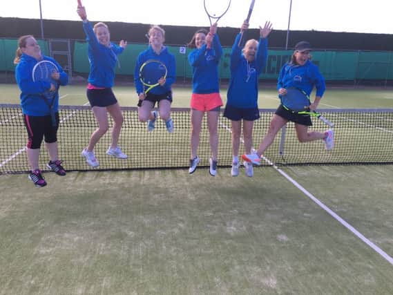 St Andrews Lawn and Tennis Club are jumping for joy after their win.
