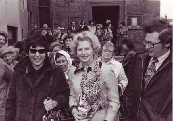 Margaret Thatcher visits Cupar. No date.