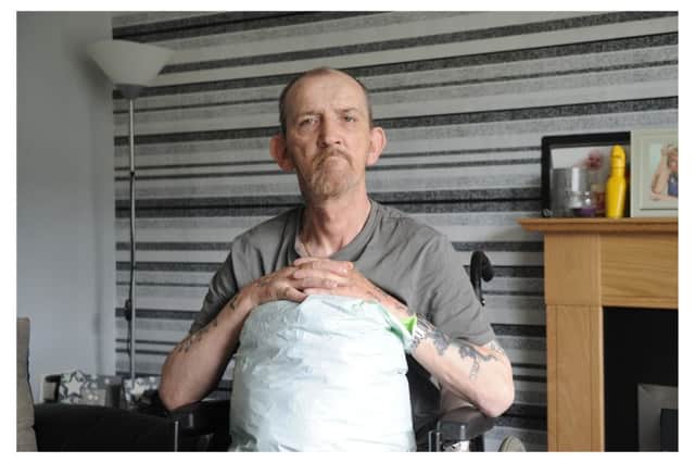 Willie Wallace is staying with his brother Alan in a one bed flat after being evacuated from his home. Picture: George McLuskie