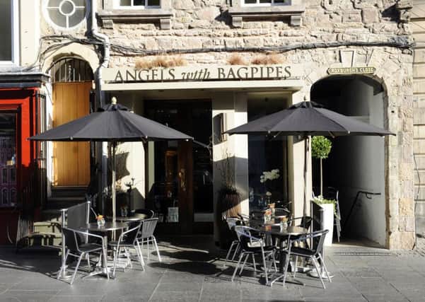 Angels with Bagpipes restaurant, High Street, Edinburgh