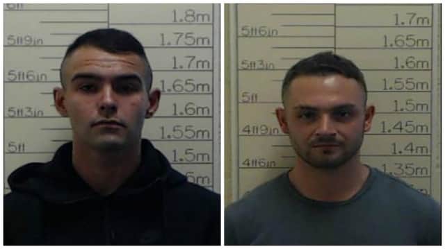 Daniel Hussain (left) and Kieran Kiely (right) absconded from HMP Castle Huntly by Dundee on Wednesday (July 13, 2016).