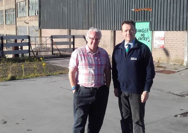 Smith Anderson CEO Michael Longstaffe (right) with Councillor MacDiarmid at the site