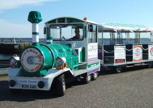 The LocalMotion Land Train coming to St Andrews again soon.