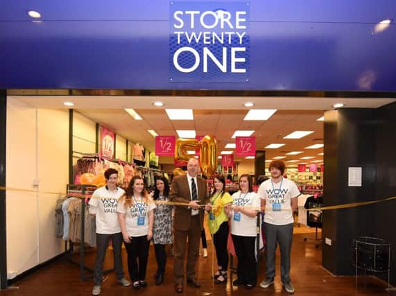 Happier times for Store Twenty One staff when the Kirkcaldy outlet opened in April 2015.