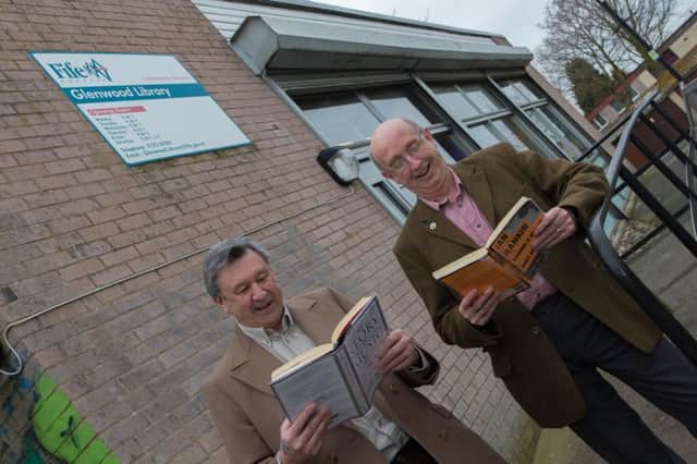 Ian Robertson & Leslie Bain are approaching Fife Council with a charitable option to keep Glenwood Library open by taking it over and running it independantly.