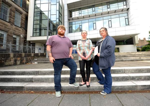 Former Students Association members Ryan Smart, Michelle Christie and Wendy Smith at Fife Colleges Kirkcaldy campus (Pic: Fife Photo Agency)