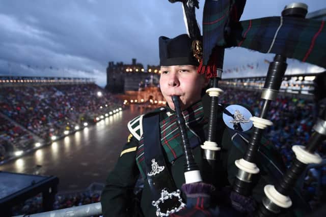 Megan performs at the Tattoo. Pic by Mark Owens