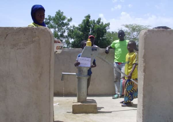 One of six new water wells in Gamboura, northern Cameroon, partly paid for by a donation from St Andrews Rotary Club.
