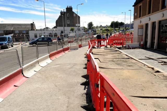 Roadworks at the west end of Kirkcaldy High Street (Pic by FPA)