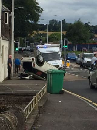 A driver has a lucky escape in South Road, Cupar