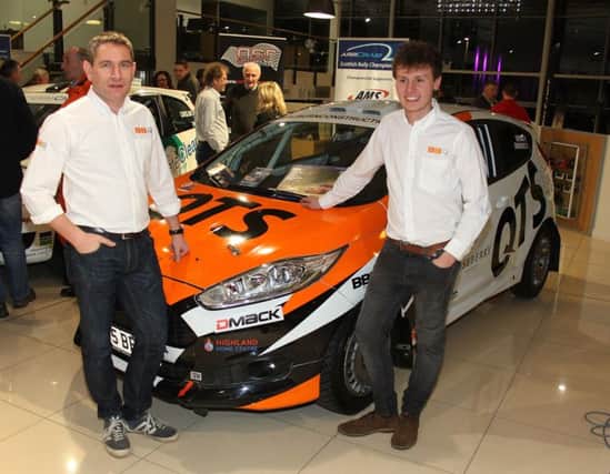 Blair Brown with Co-driver Richard Simmonds at Go Rally event