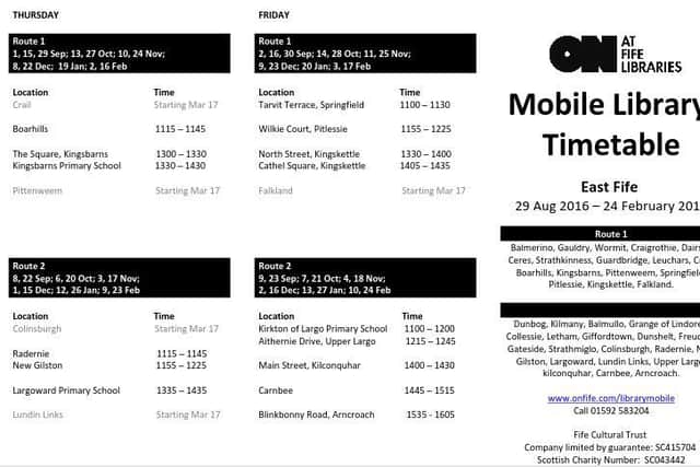 new timetable 2