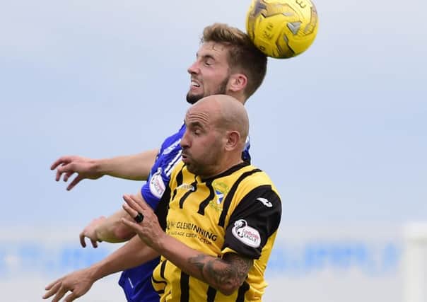 Paul McManus, in action here against Peterhead, scored the decisive extra-time penalty for East Fife against Arbroath in the Irn-Bru Cup (Duncan Brown)