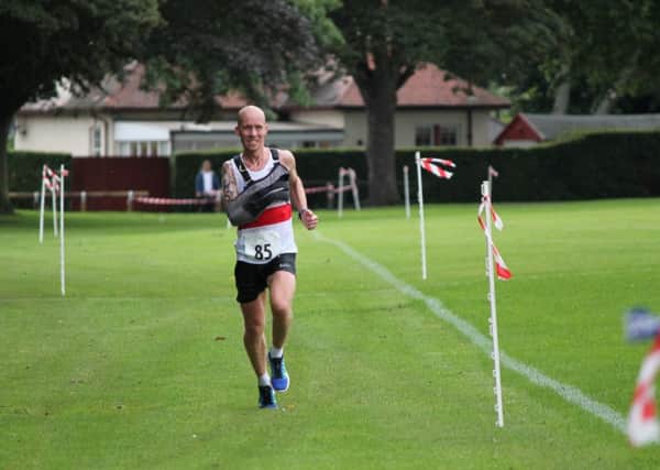 Derek Rae in action at the Haddington Half Marathon.