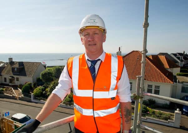 McCarthy and Stones site manager David McKay at the Beacon Court, Anstruther. 
Picture Chris Watt