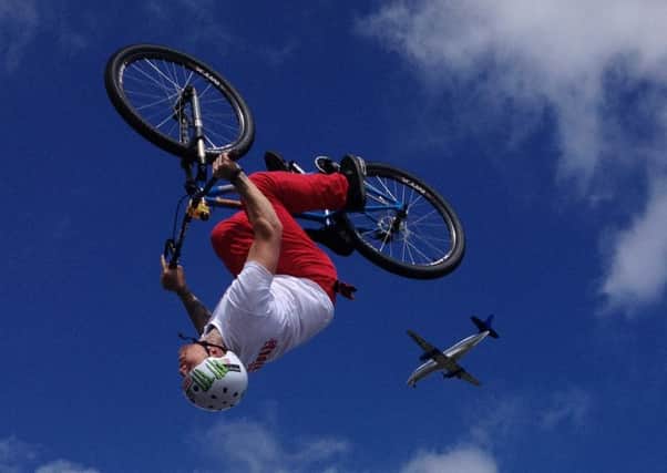 Stunt Cyclistics Clantsatic will be at Bankie Park on Sunday for a Bike in the Park event.