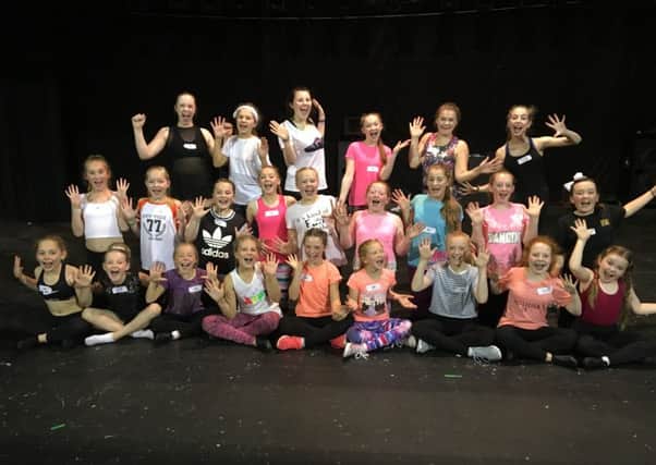 The youngsters who made it through the audtions for this year's panto Cinderella at the Adam SmithTheatre, Kirkcaldy.