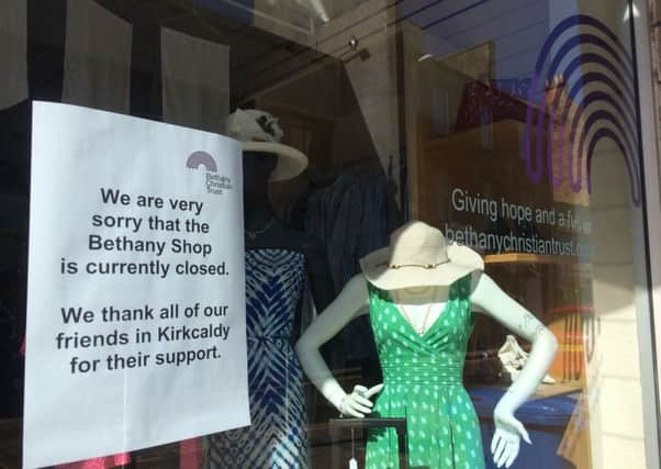 Signs thanking shoppers have been posted following the shops closure.