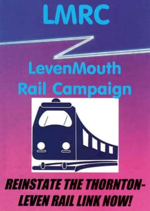 LevenMouth Rail Campaign leaflet and logo