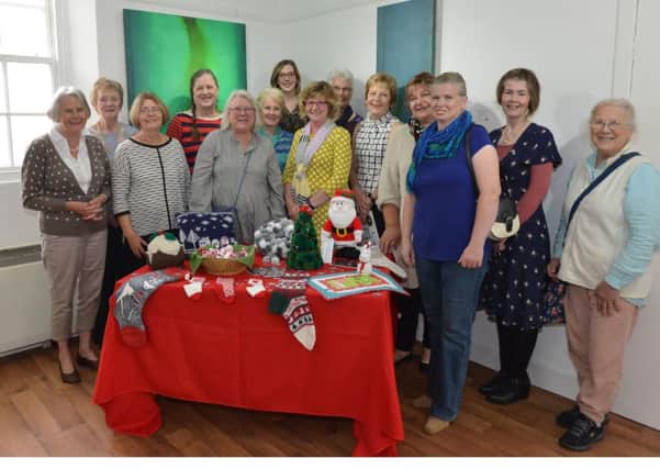 Pittenweem  Arts Festival's community craft group  with charity guests (picture by George McLuskie)