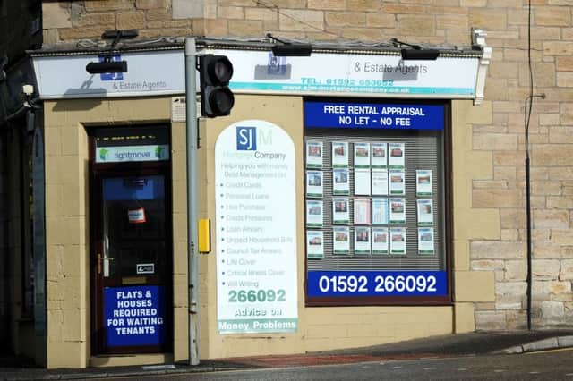 SJM Mortgage Company  on Factory Road.  Pic: Fife Photo Agency