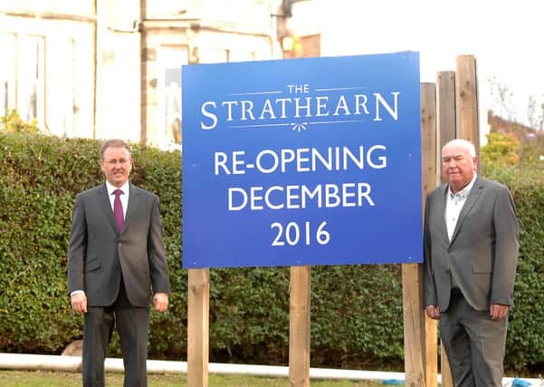 New owners of 'The Strathearn' Graeme Mitchell and Dennis O' Connell (pic by Fife Photo Agency