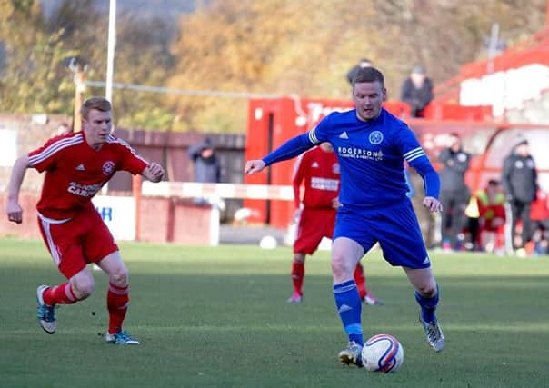 Action from Sauchie v Dundonald. Pic: George Wallace