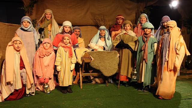 The cast of Fife Nativity in 2014