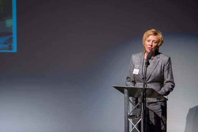 Lesley Laird at Scotland's Town Conference.